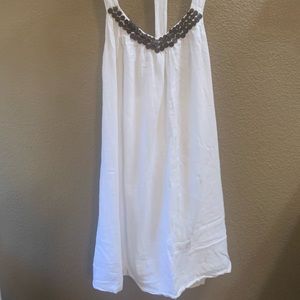 Lightweight white swimsuit cover-up